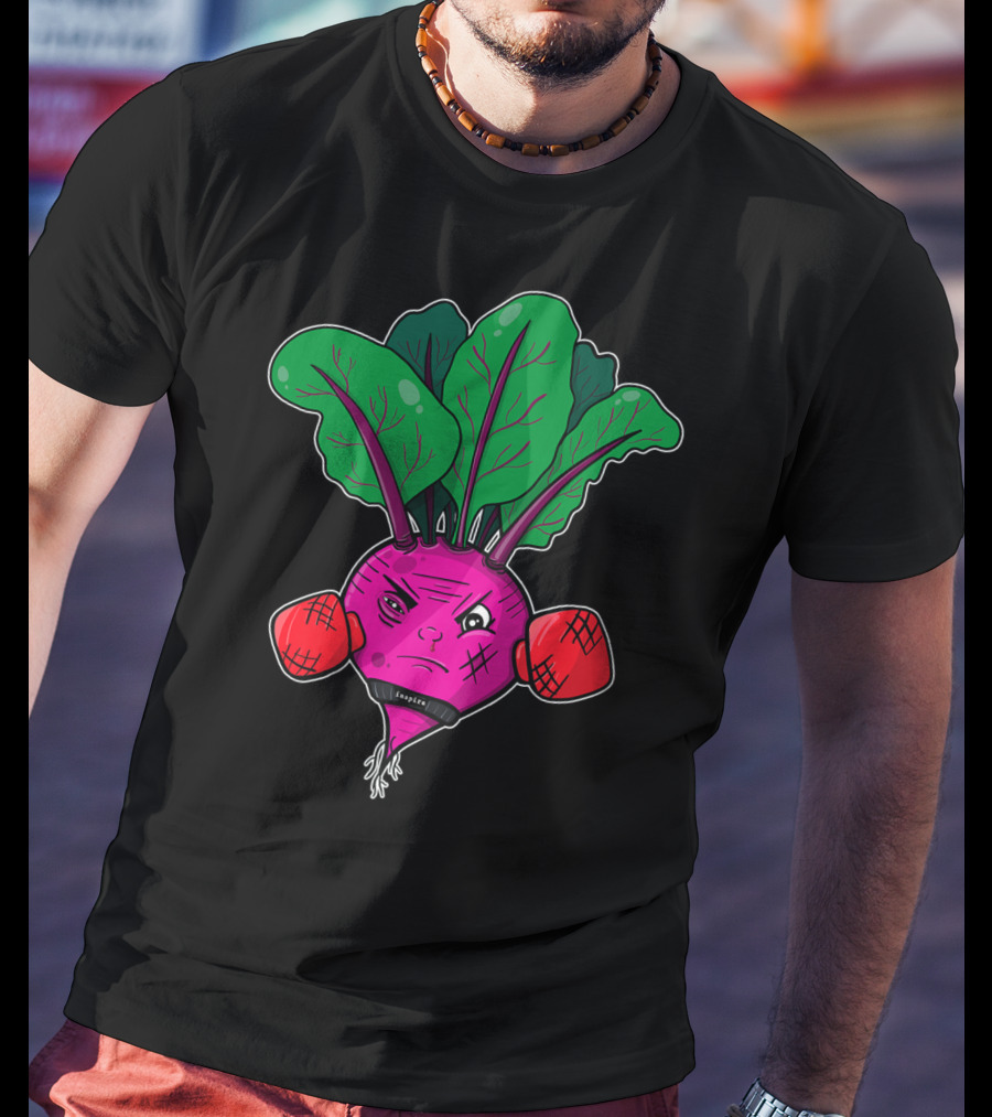 Beet Boxer Vegan Vegetable Empirical Dad Joke Pun T-Shirt