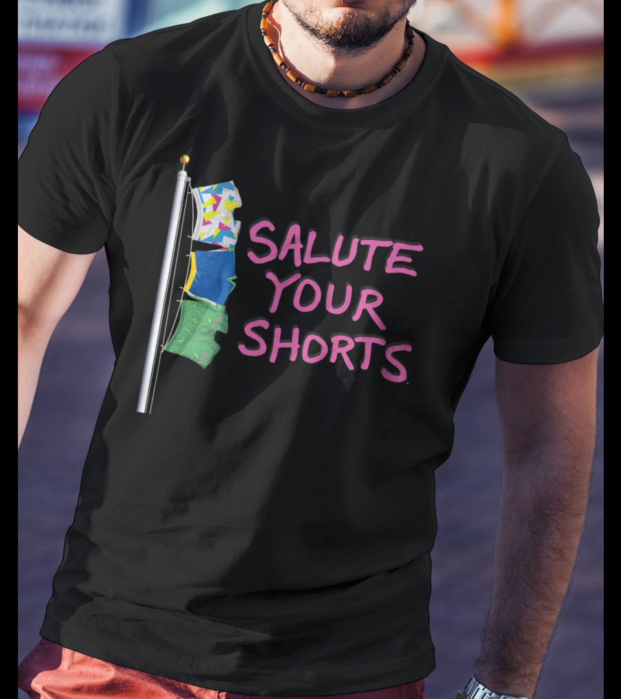 Salute Your Shorts Nickelodeon Flagpole Boxer Shorts Iconic 90s T-Shirt
