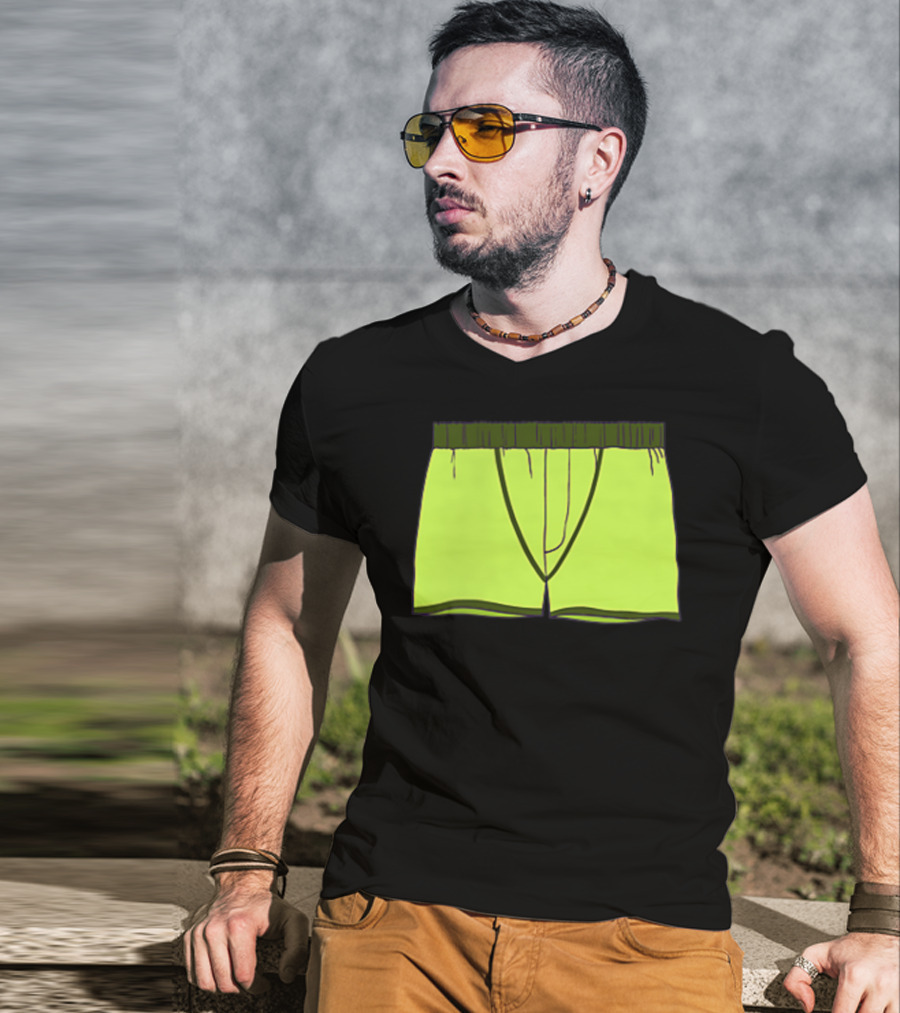 Shane Dawson Sells His Boxer Shorts Pocket Neon Yellow T-Shirt