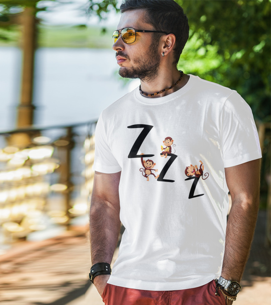ZZZ Monkeys Trio Playful T-Shirt