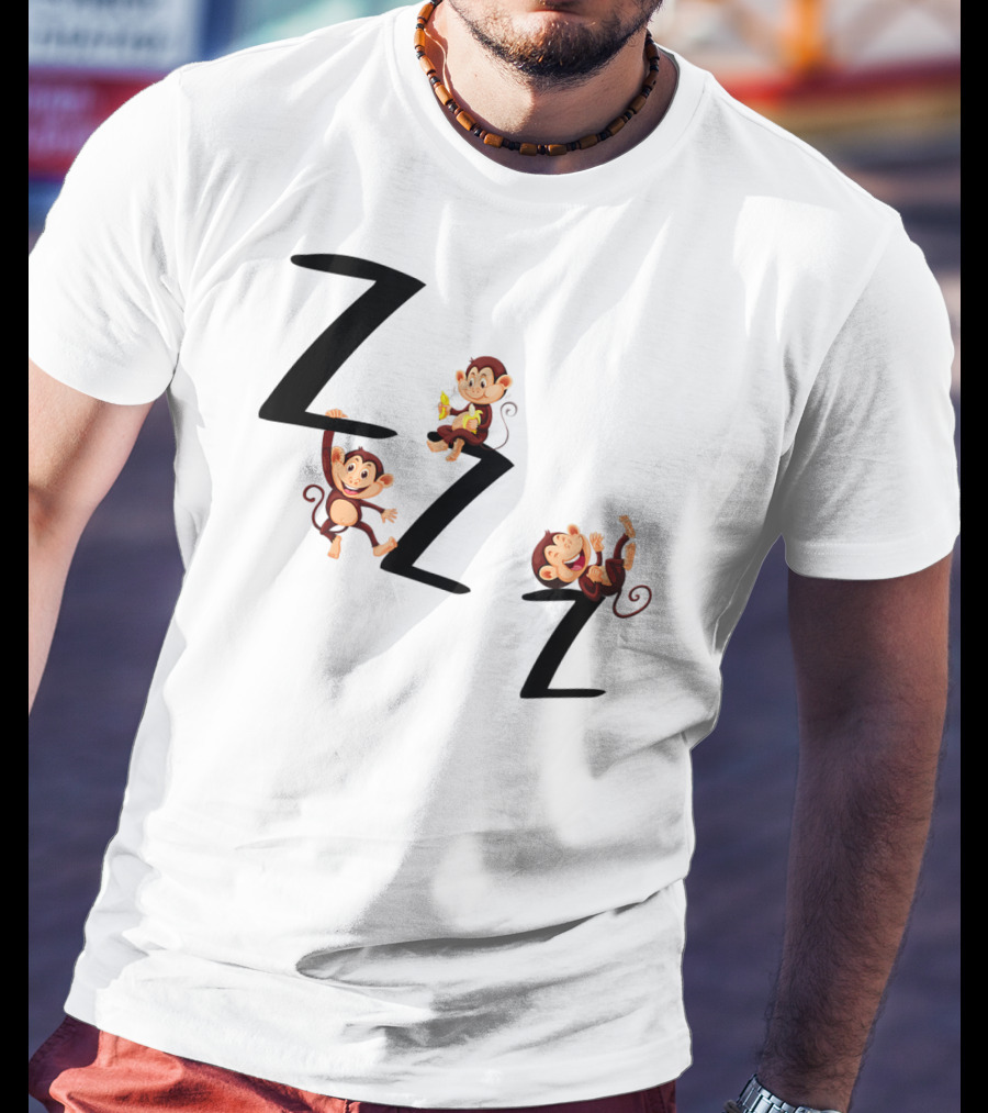 ZZZ Monkeys Trio Playful T-Shirt