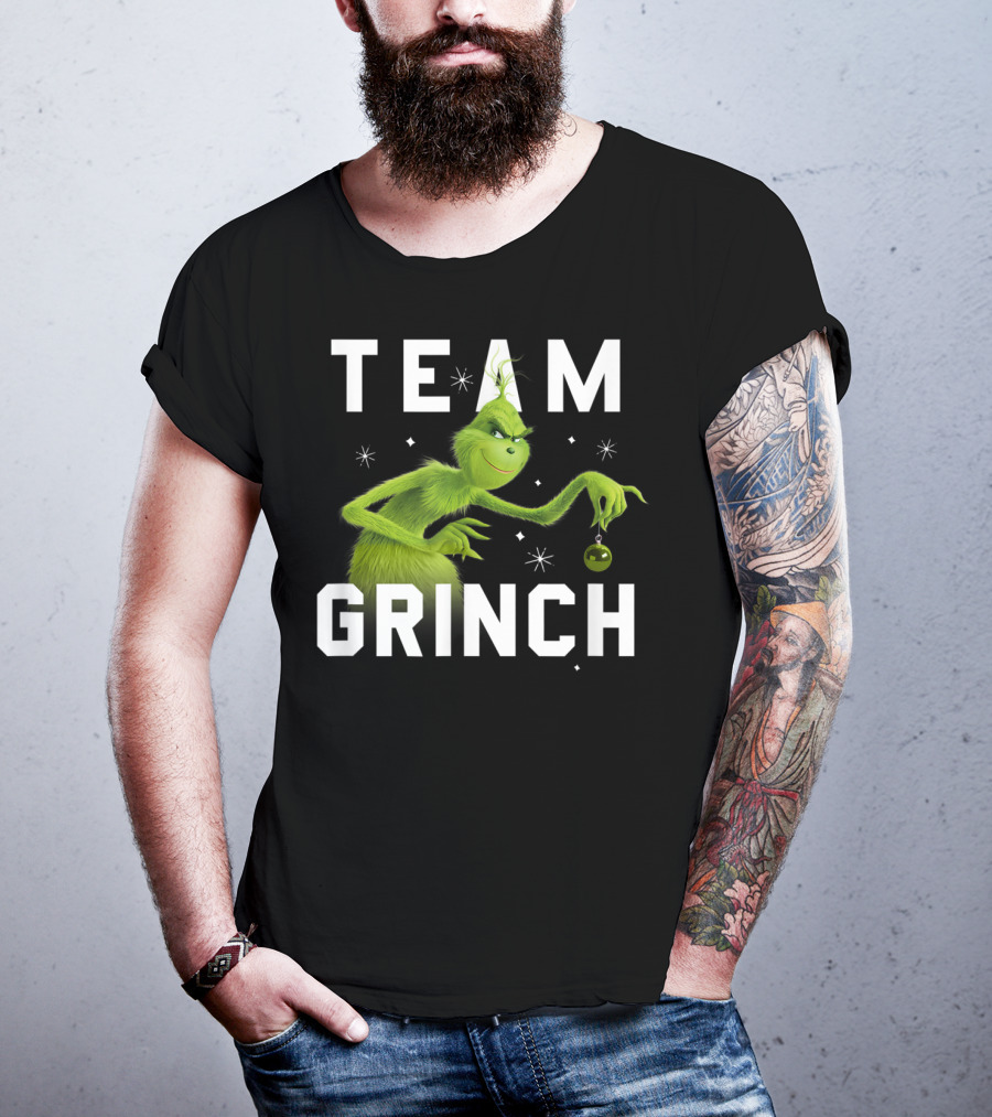 Team Grinch Drseuss The Grinch Holding T-Shirt