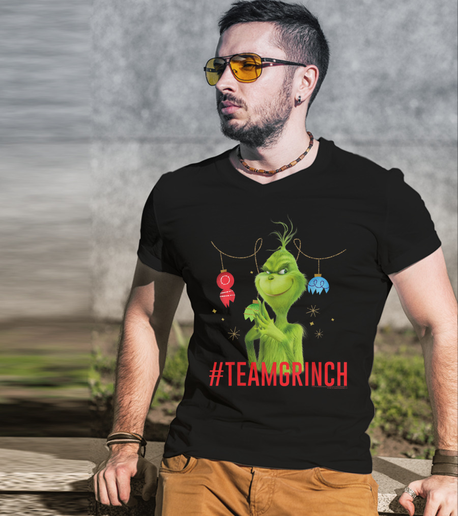 Dr. Seuss The Grinch #TeamGrinch Christmas Ornaments T-Shirt