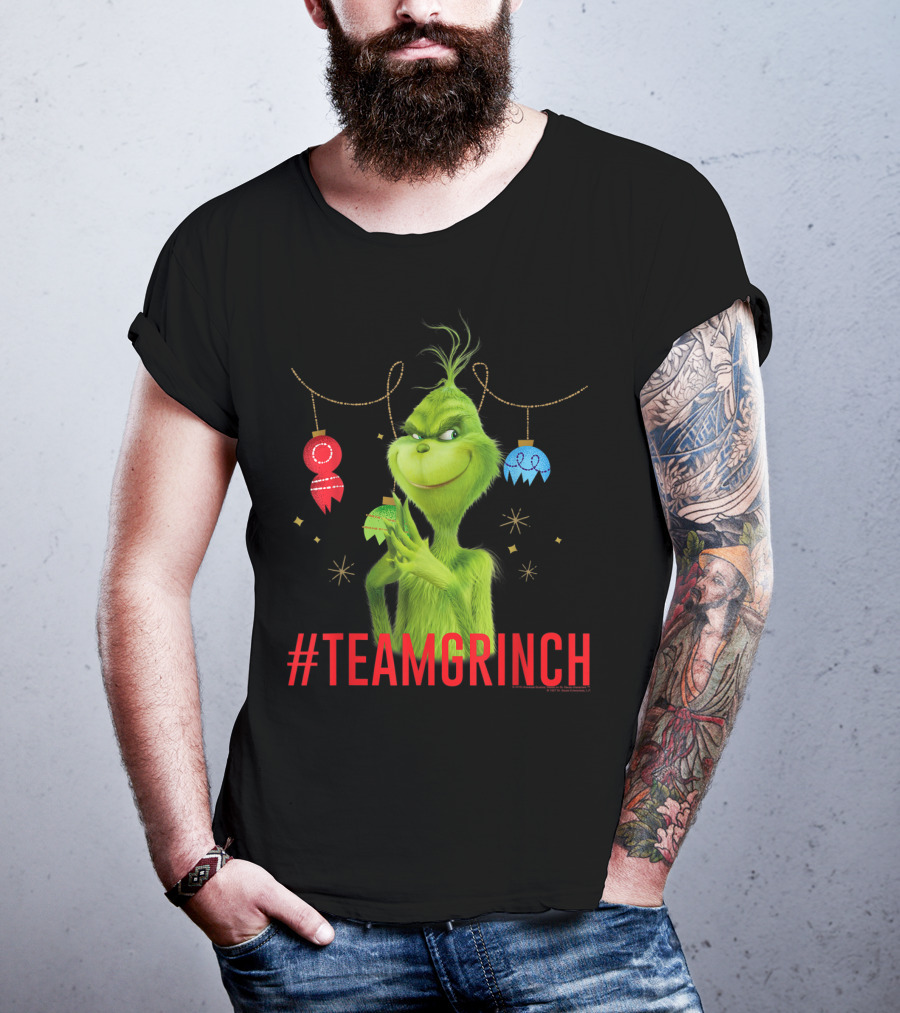 Dr. Seuss The Grinch #TeamGrinch Christmas Ornaments T-Shirt