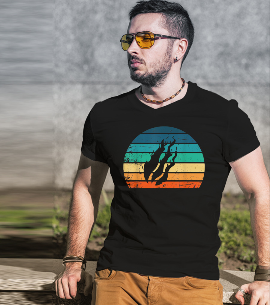Fire Nation Sunset Flames Gamer Vibes T-Shirt