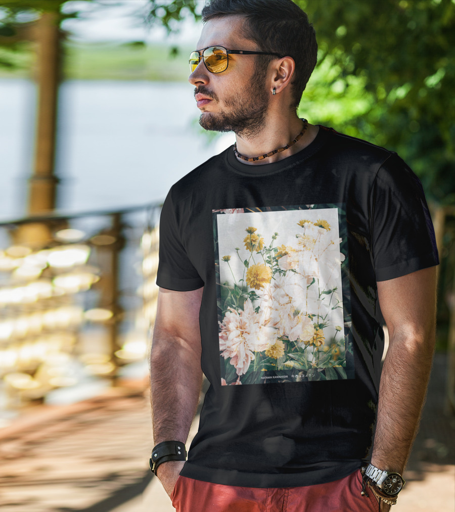 Aesthetic Floral Nathan Kawanishi Streetwear Fashion Grap T-Shirt