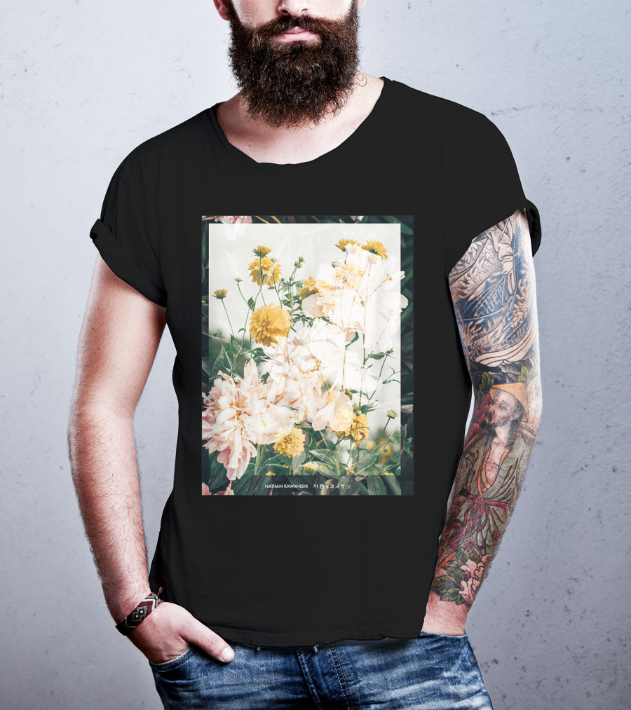 Aesthetic Floral Nathan Kawanishi Streetwear Fashion Grap T-Shirt