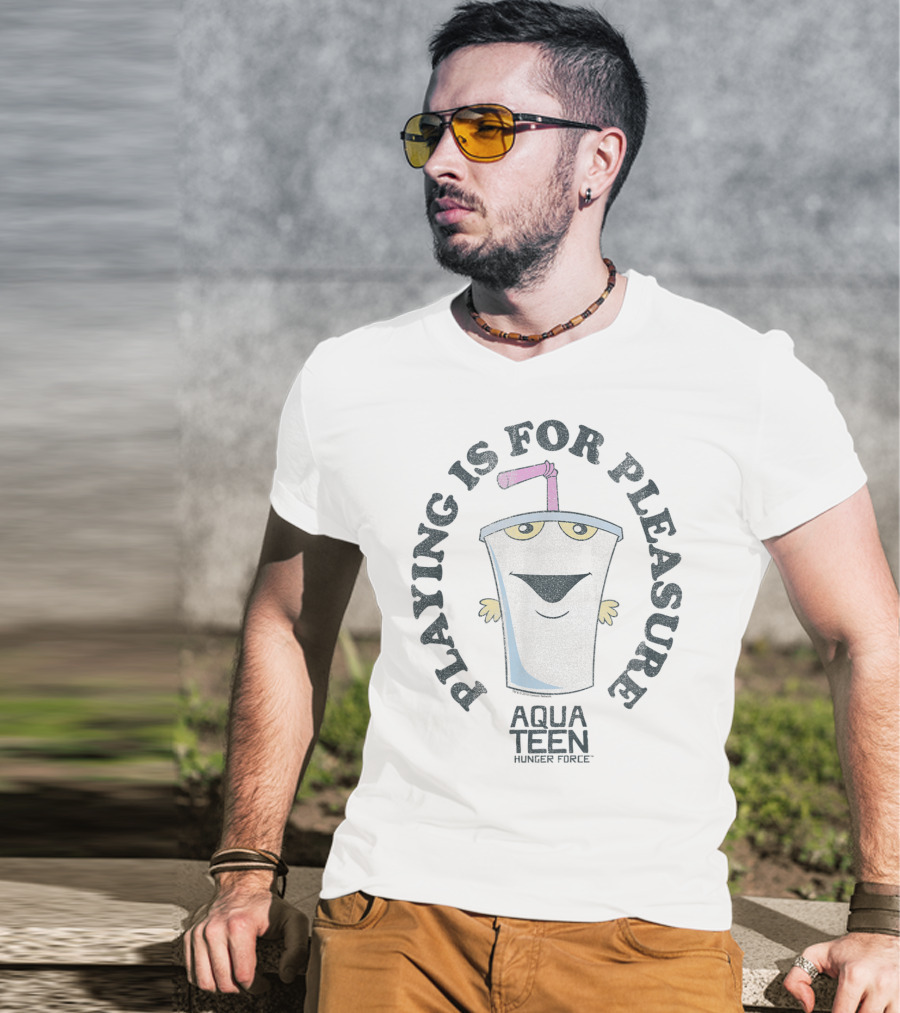 Aqua Teen Hunger Force Playing Is For Pleasure Milkshake Character T-Shirt
