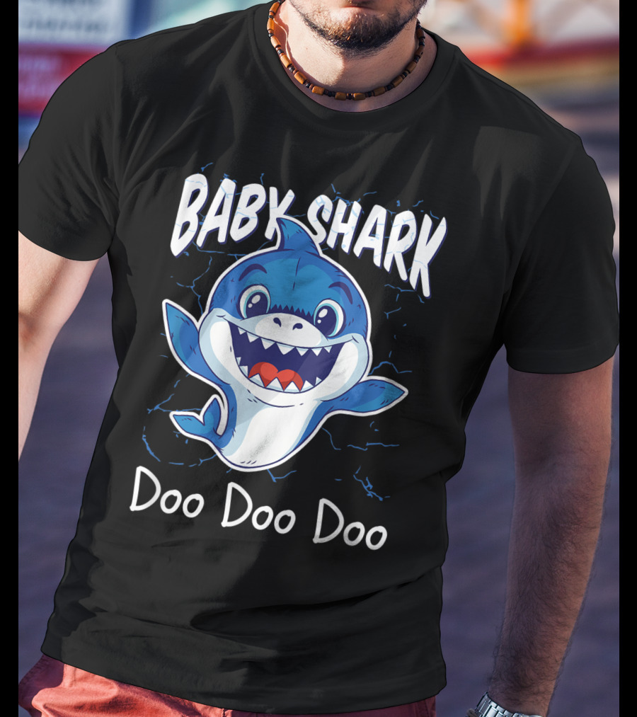 Baby Shark Doo Doo Doo Kids Birthday Party Girl T-Shirt