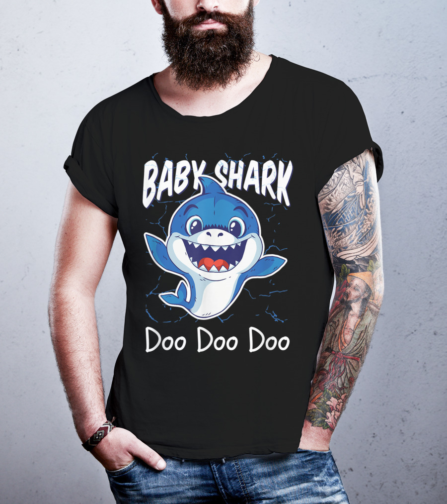 Baby Shark Doo Doo Doo Kids Birthday Party Girl T-Shirt