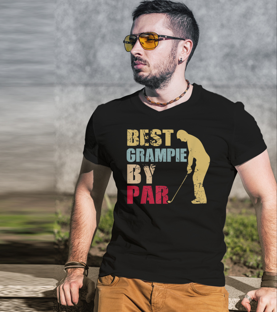 Best Grampie By Par Golf Vintage T-Shirt