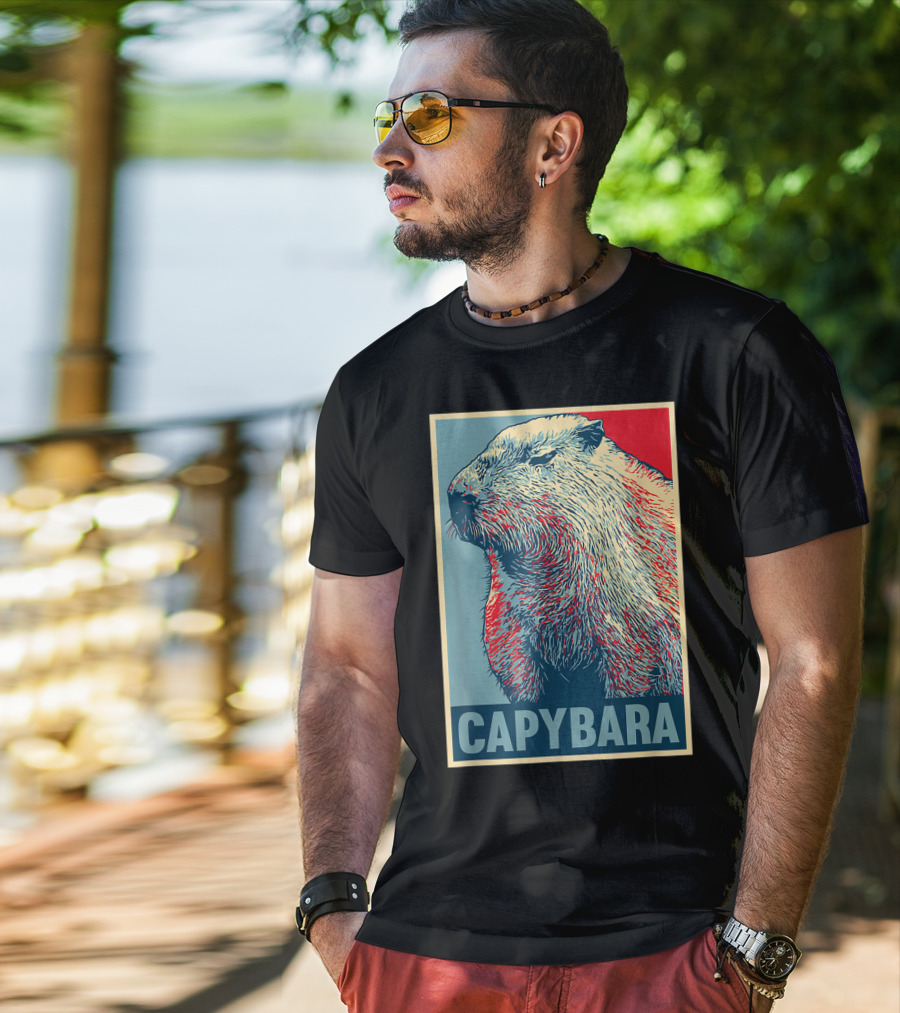 Capybara Funny Vegan Animal Lovers T-Shirt