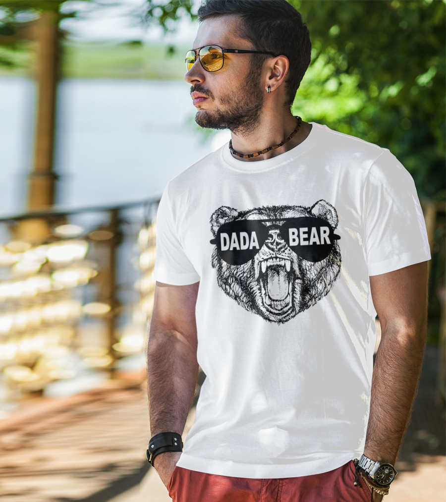 Dada Bear Sunglasses Roaring Bear T-Shirt