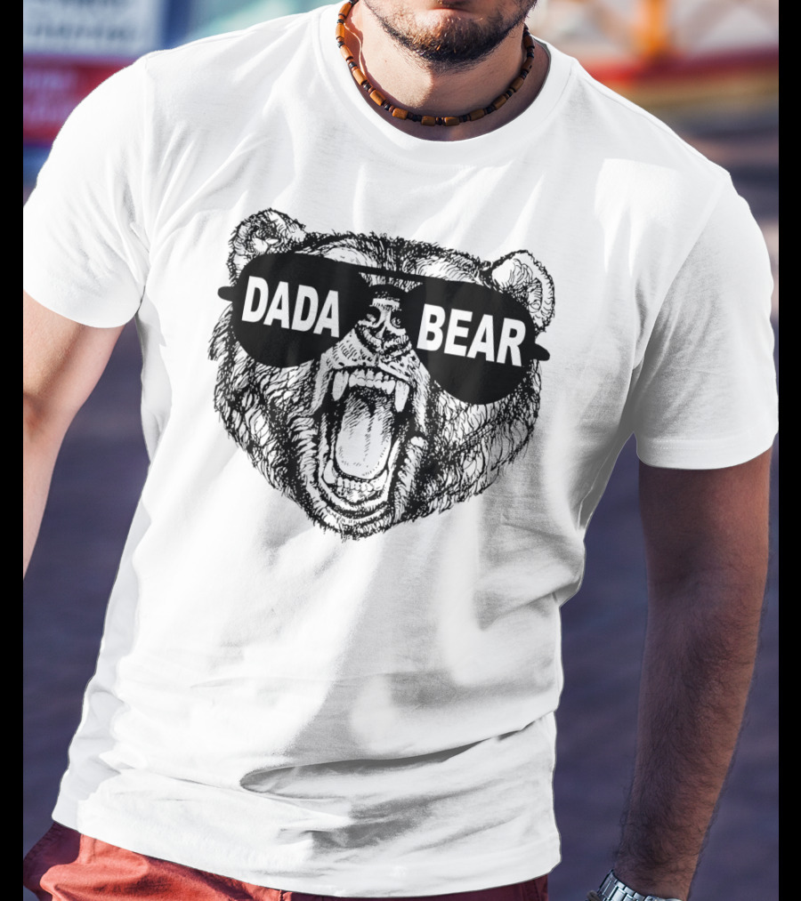 Dada Bear Sunglasses Roaring Bear T-Shirt