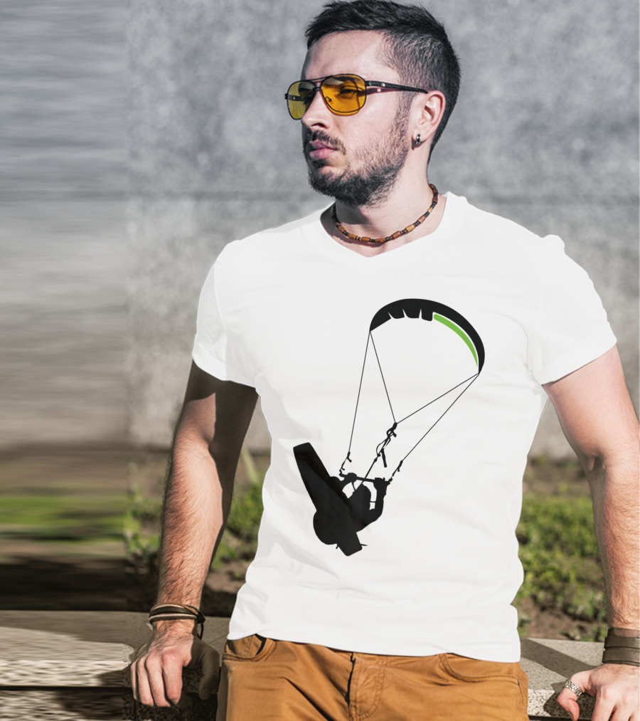 Cool Kitesurfing I Kitesurf Silhouette Adventure T-Shirt