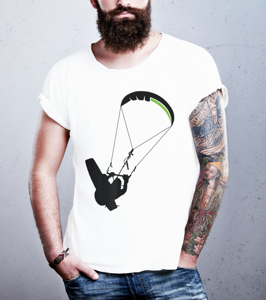 Cool Kitesurfing I Kitesurf Silhouette Adventure T-Shirt