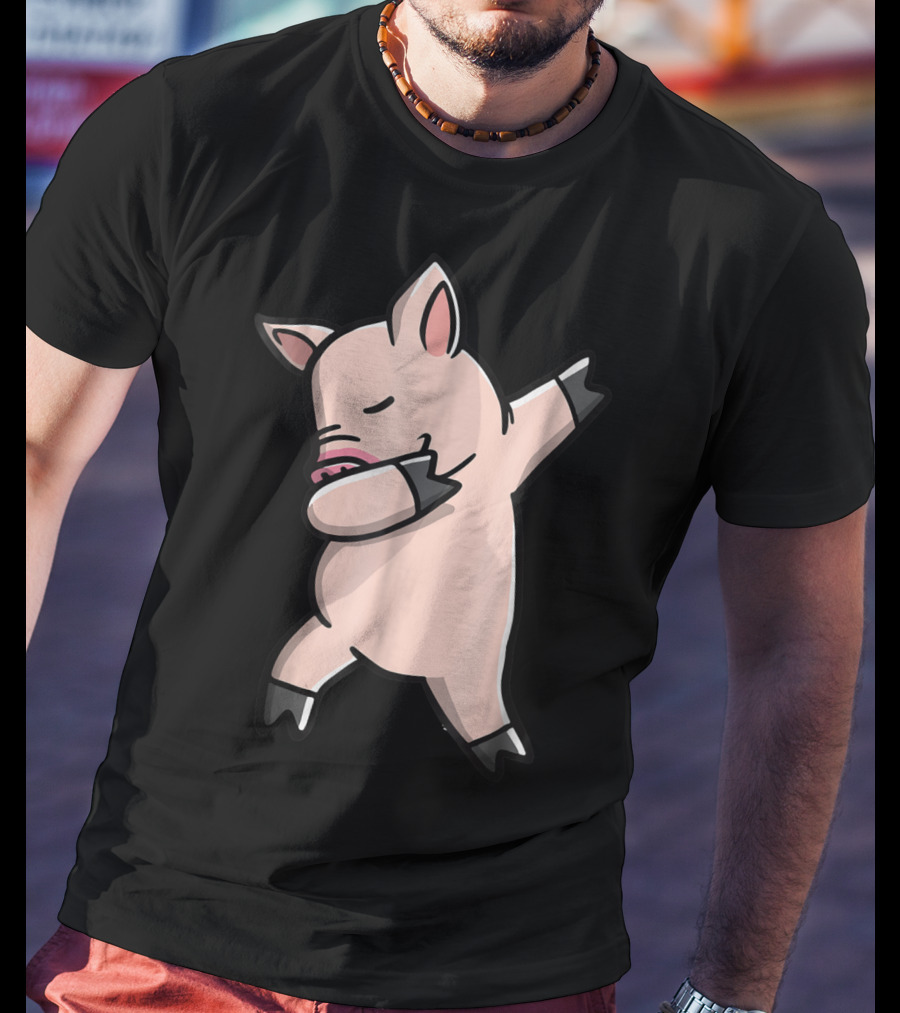 Dabbing Piggy Piglet Youth Gesture T-Shirt