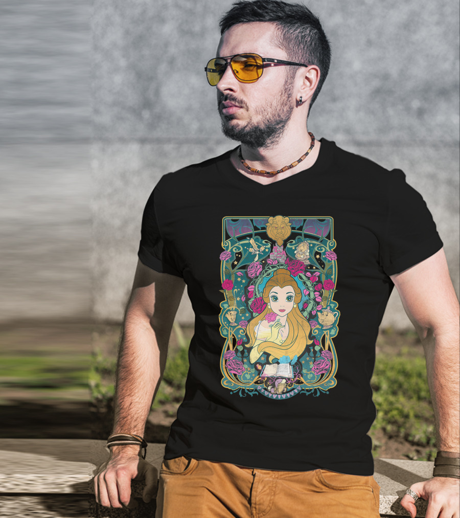 Belle Disney Beauty And The Beast Rose Enchantment T-Shirt