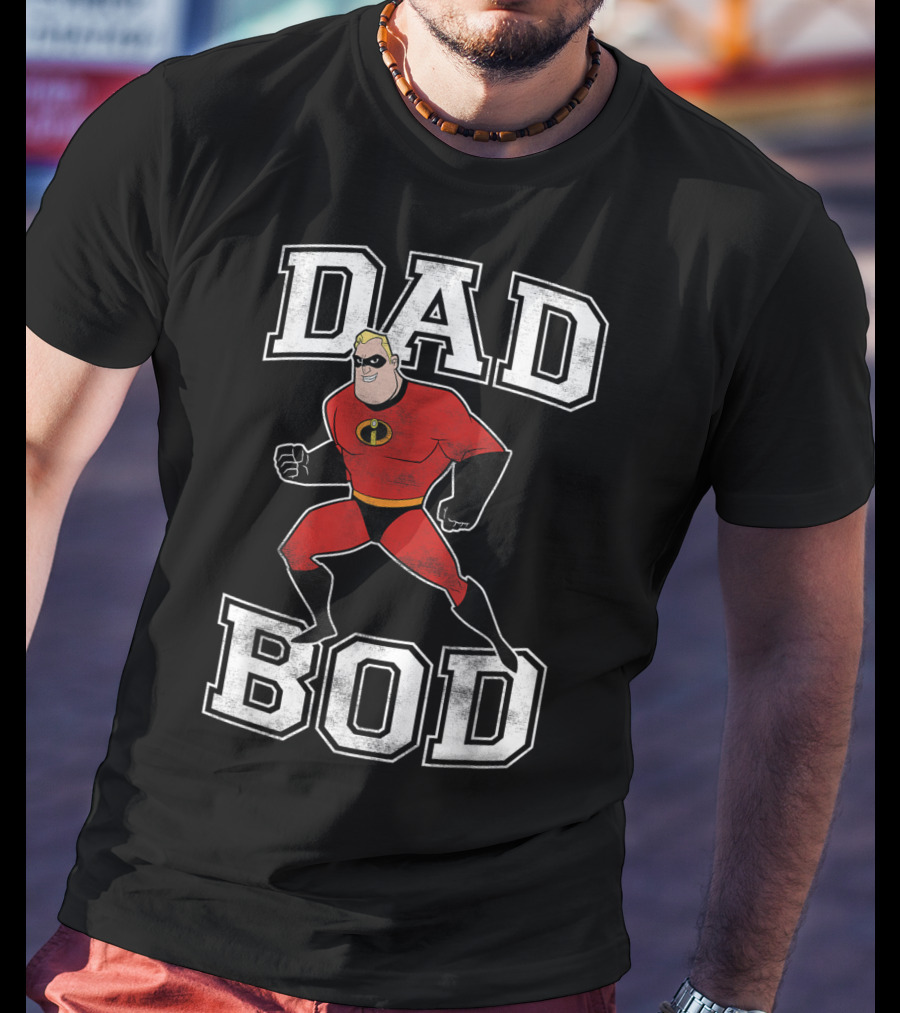 Disney Pixar Incredibles Dad Bod Mr Incredible T-Shirt