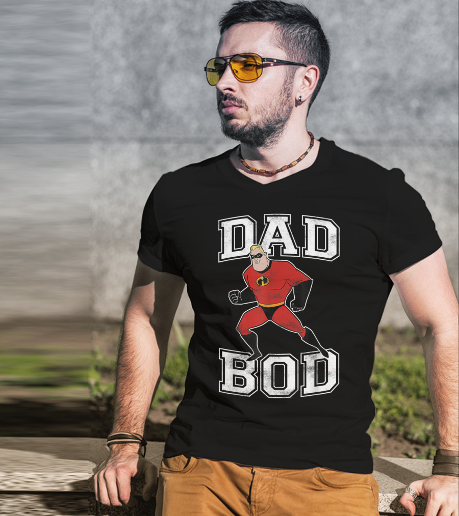 Disney Pixar Incredibles Dad Bod Mr Incredible T-Shirt