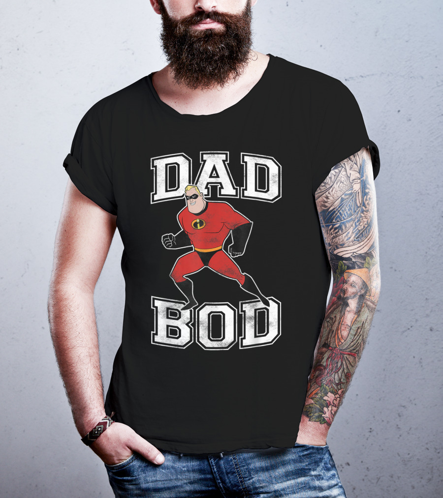 Disney Pixar Incredibles Dad Bod Mr Incredible T-Shirt