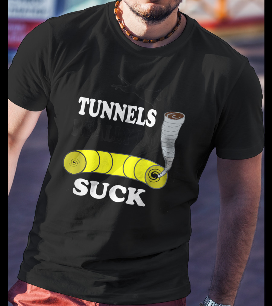Tunnels Really Do Suck Dog Agility Tunnel Sucker T-Shirt