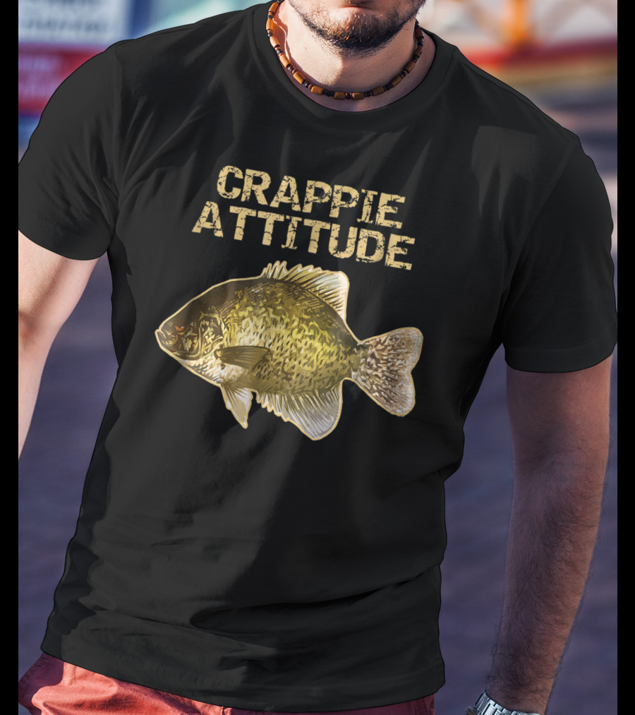 Crappie Attitude Crappie Fishing T-Shirt