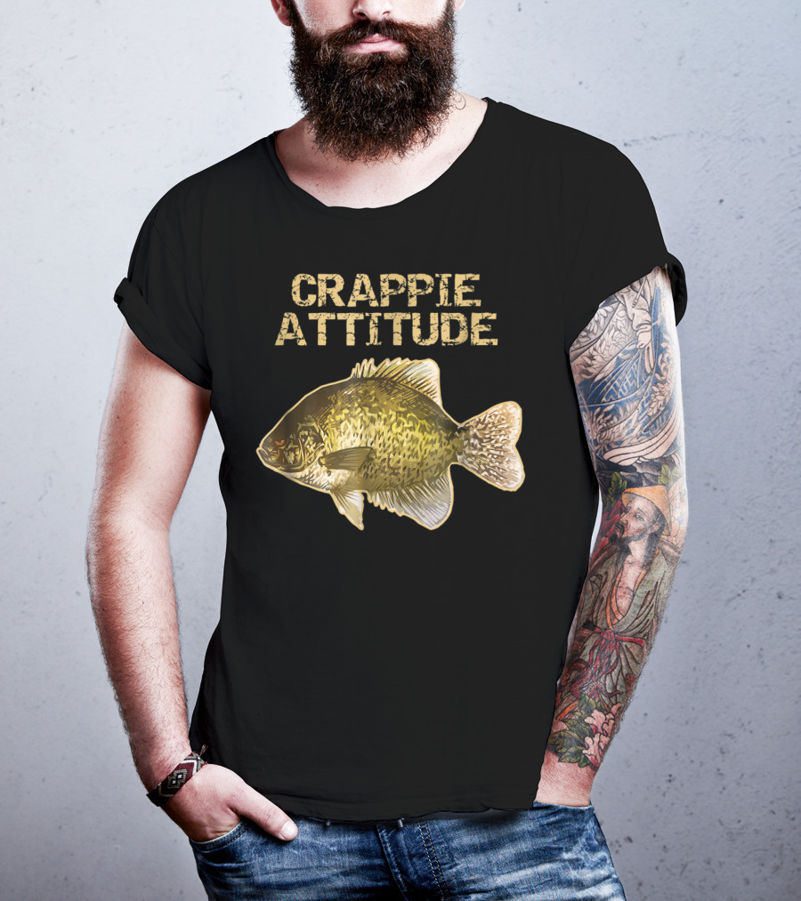 Crappie Attitude Crappie Fishing T-Shirt