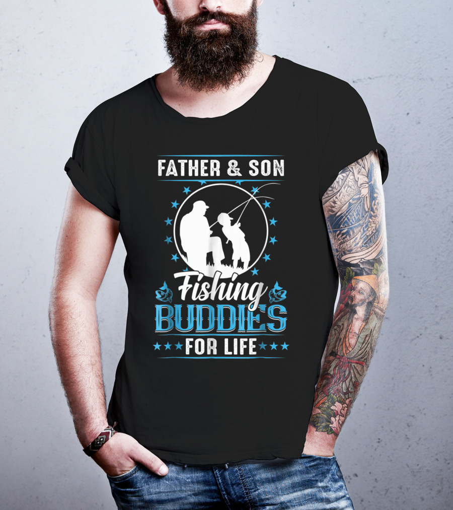 Father And Son Fishing Buddies For Life T-Shirt