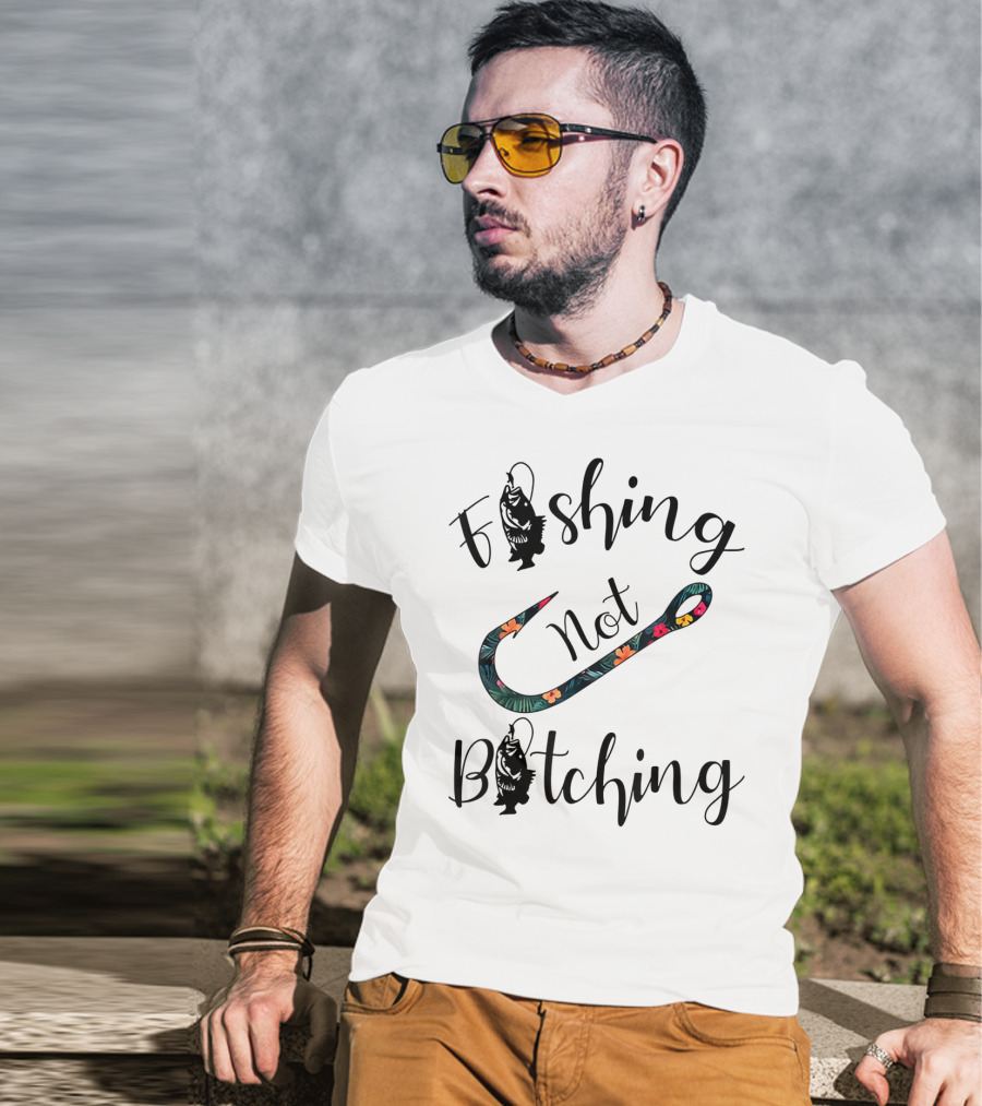 Fishing Not Bitching Floral Hook T-Shirt