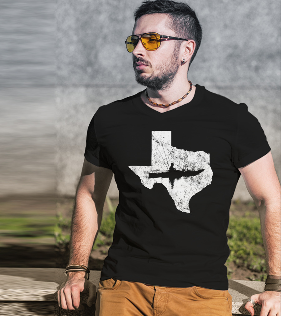 Kayak Fishing In Texas State T-Shirt