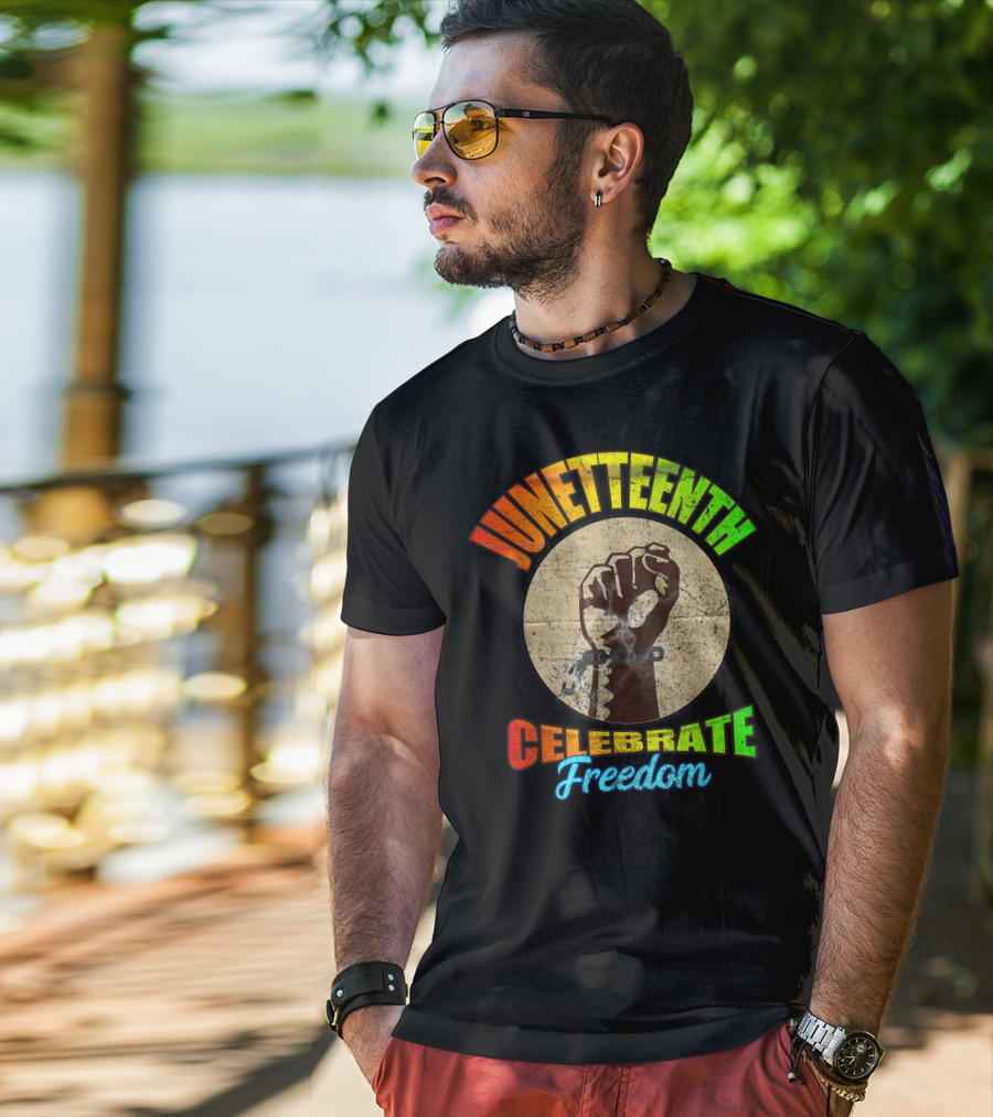 Juneteenth Celebrate Freedom End Of Slavery Abolished American T-Shirt