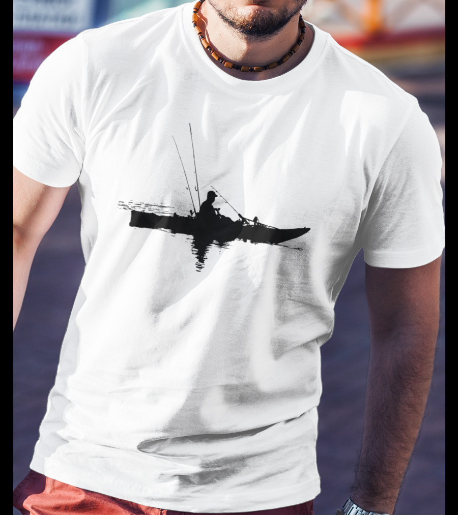 Kayak Fishing Adventure On Calm Waters T-Shirt