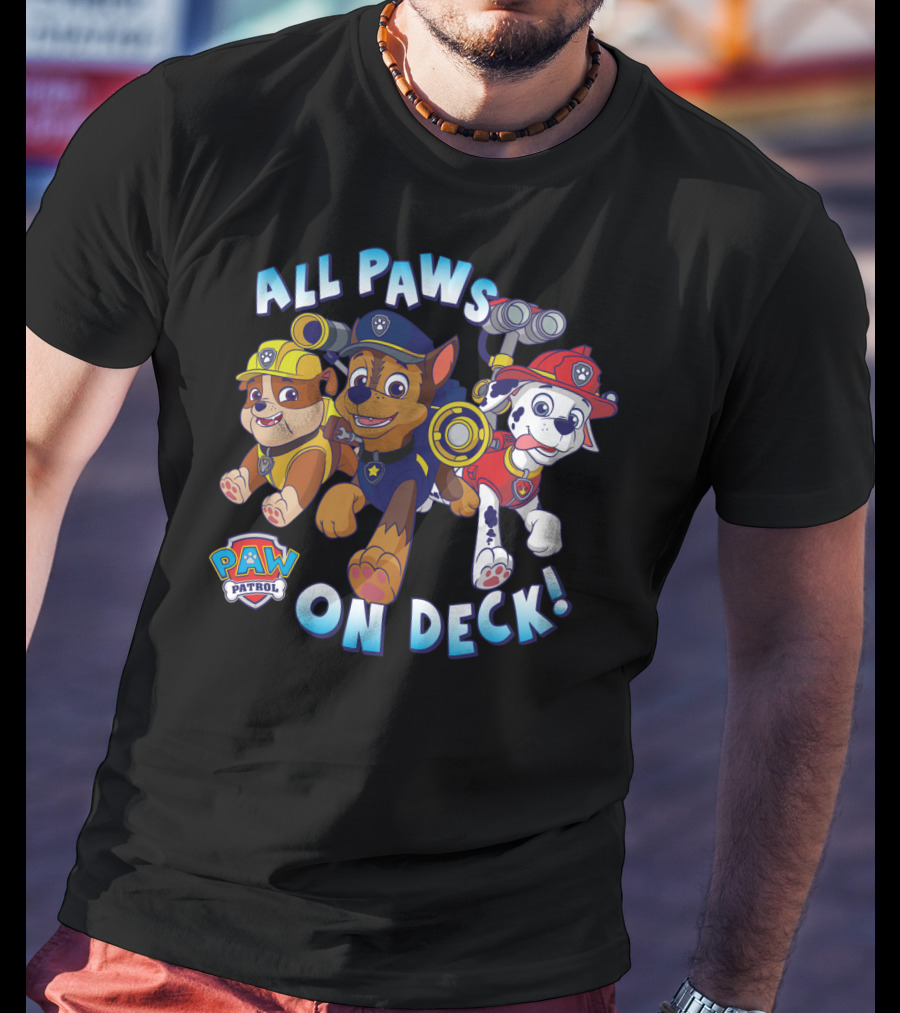 Paw Patrol All Paws On Deck Kids Group T-Shirt