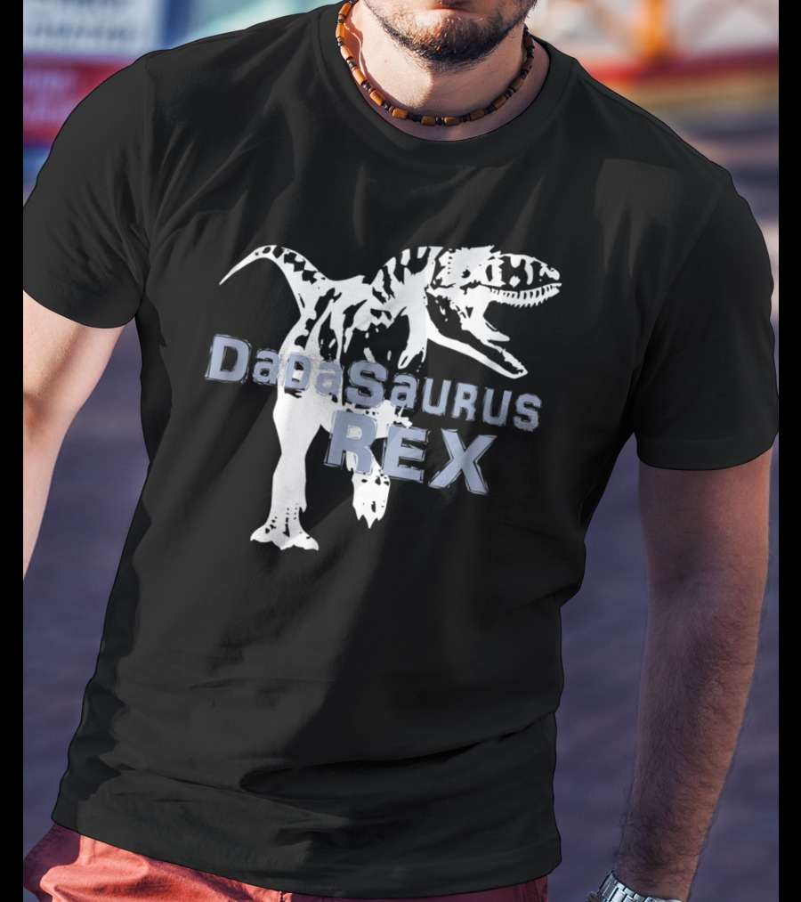 Father Son DaDaSaurus Rex Dinosaur Matching T-Shirt
