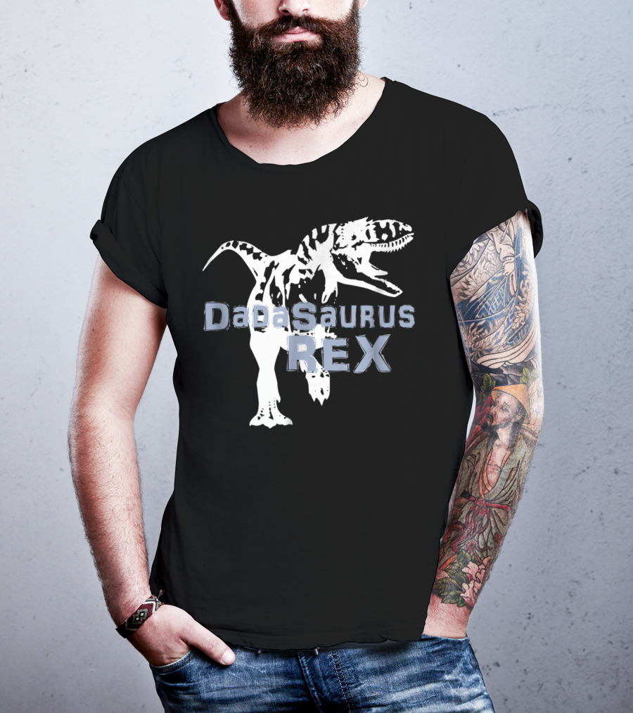 Father Son DaDaSaurus Rex Dinosaur Matching T-Shirt