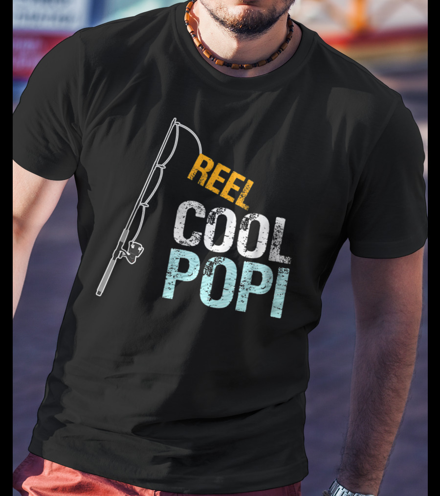 Reel Cool Popi Mens Graphic From Granddaughte T-Shirt