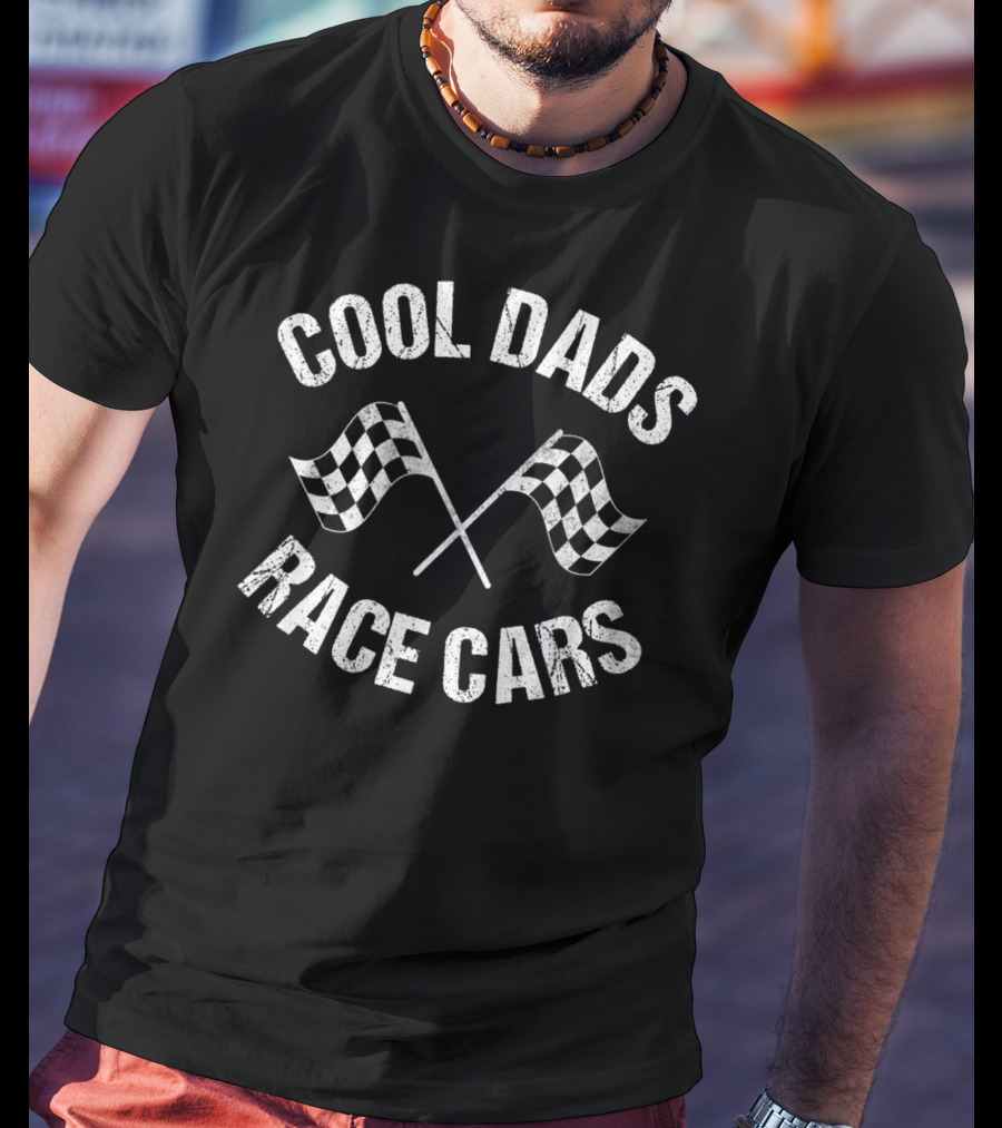 Cool Dads Race Cars Dirt Track Racing Fathers T-Shirt