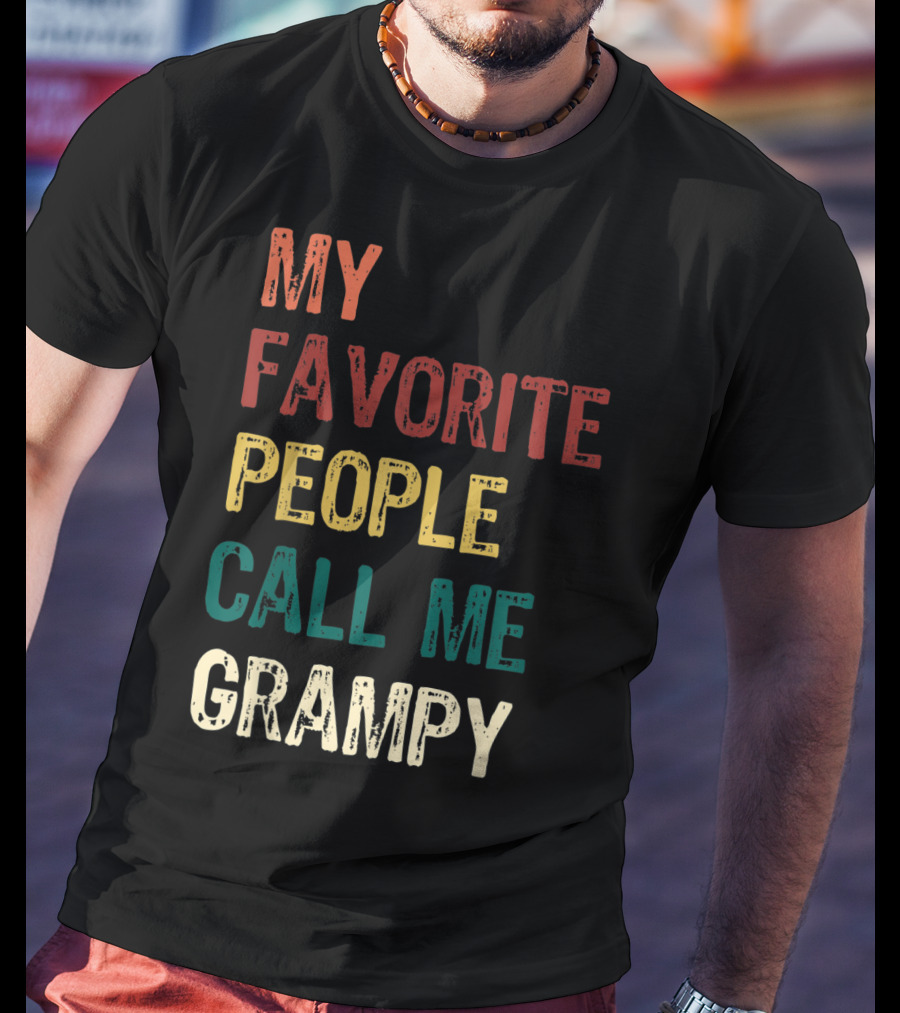 My Favorite People Call Me Grampy Vintage T-Shirt