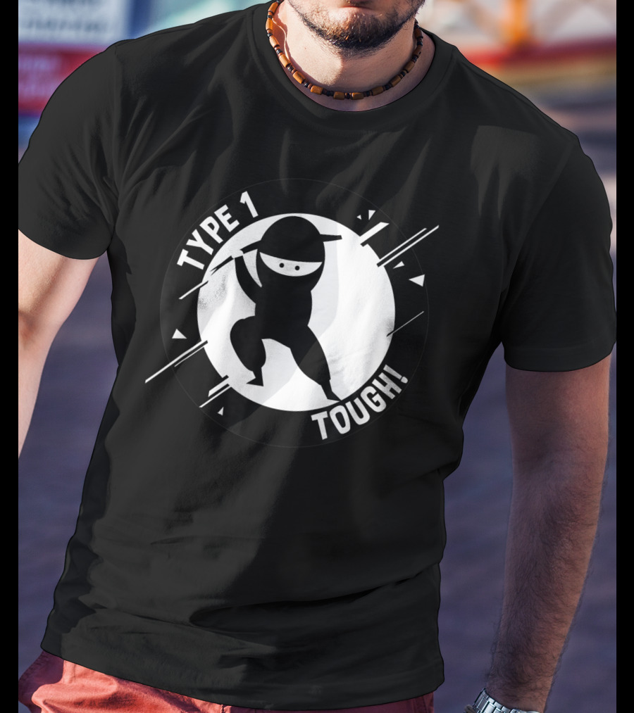 Type 1 Tough Type 1 Diabetes Ninja T-Shirt