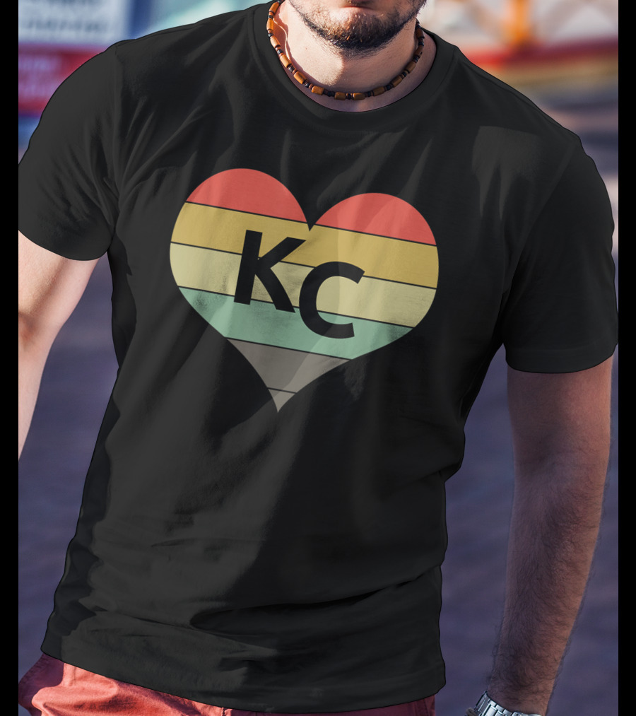 Kansas City Vintage Heart Love KC Men T-Shirt