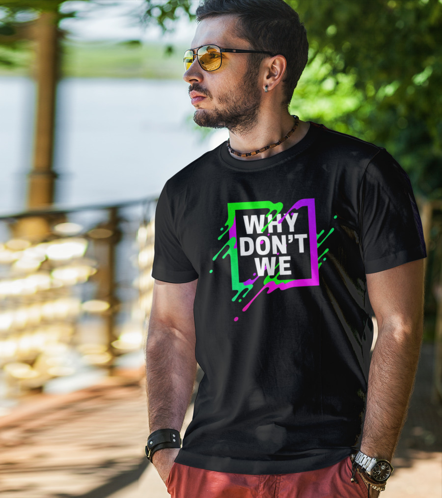 Why Don't We Neon Splash Box T-Shirt