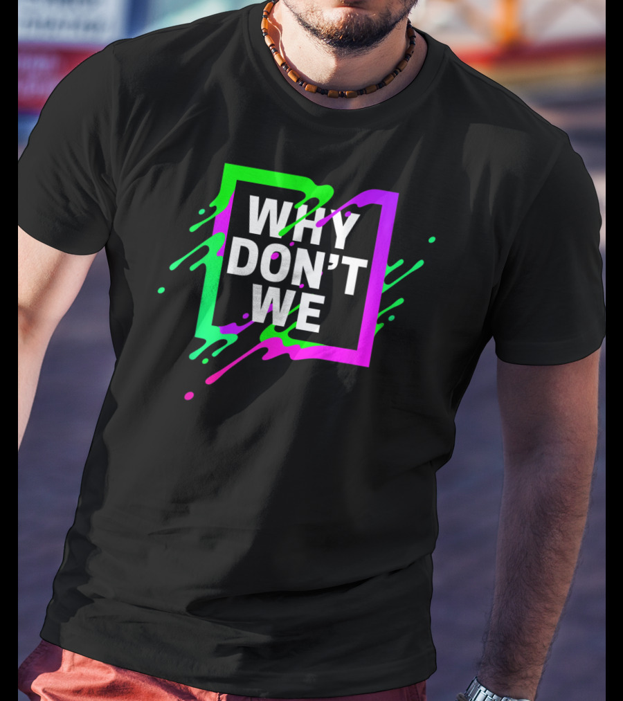 Why Don't We Neon Splash Box T-Shirt