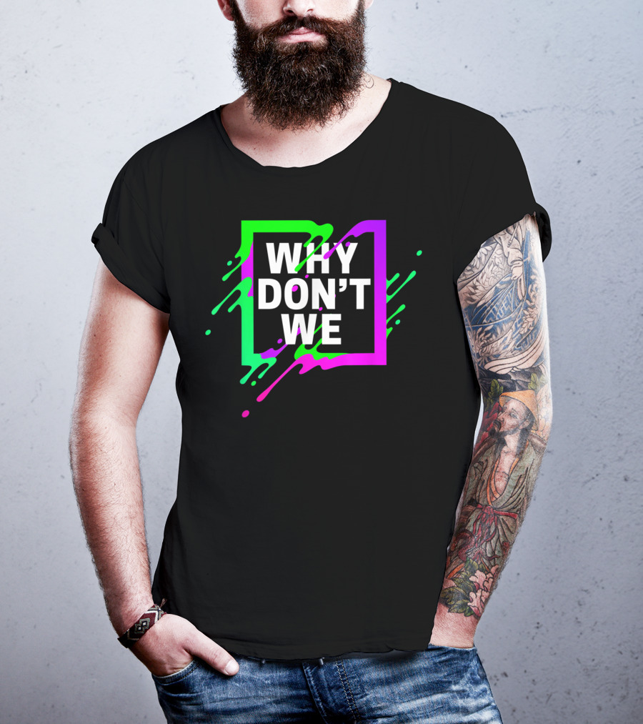 Why Don't We Neon Splash Box T-Shirt