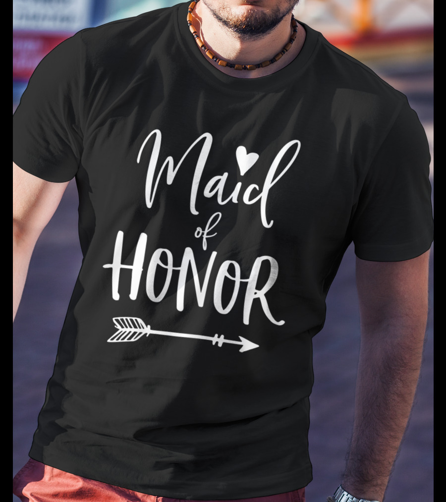 Maid Of Honor Heart Arrow T-Shirt
