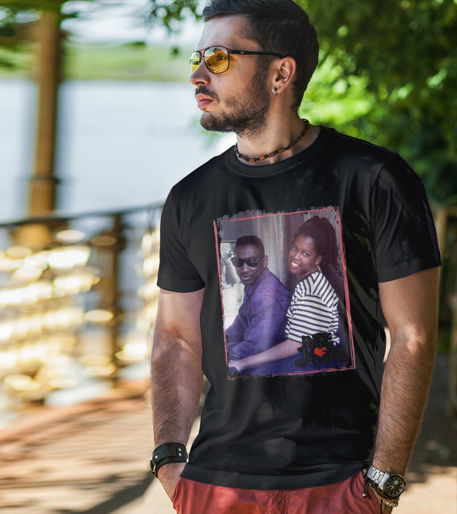 Poetic Justice Photograph With Iesha And Chicago Sitting Together T-Shirt