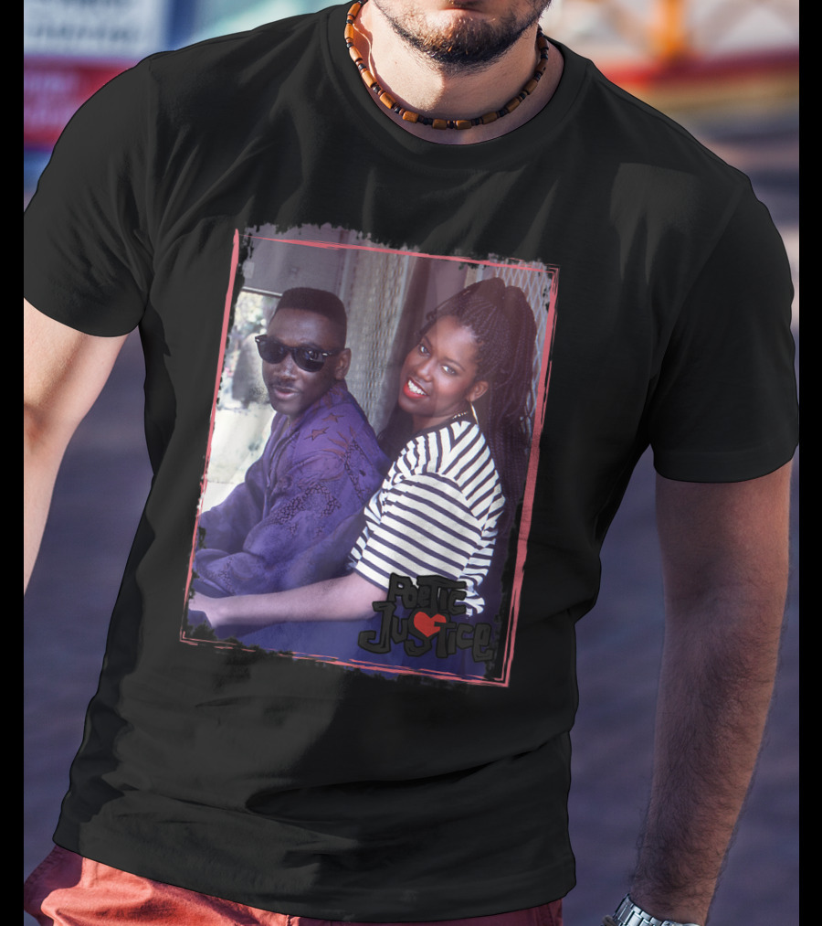 Poetic Justice Photograph With Iesha And Chicago Sitting Together T-Shirt