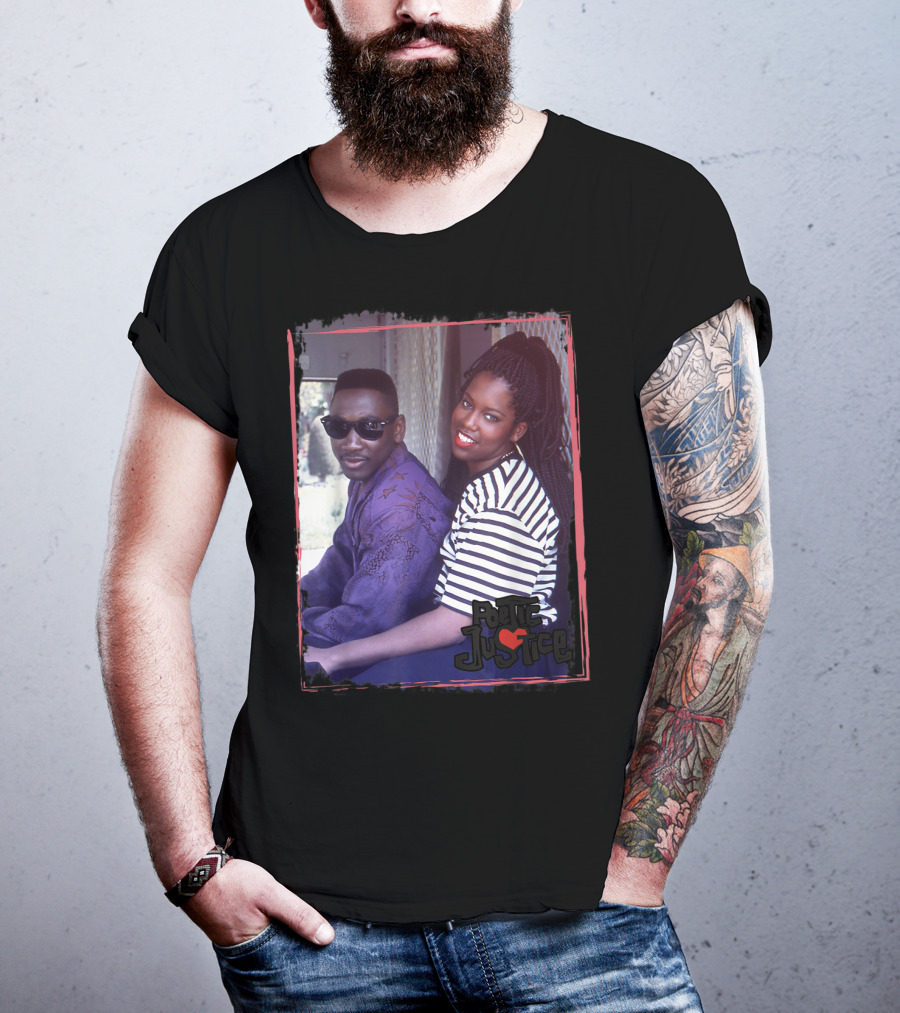 Poetic Justice Photograph With Iesha And Chicago Sitting Together T-Shirt