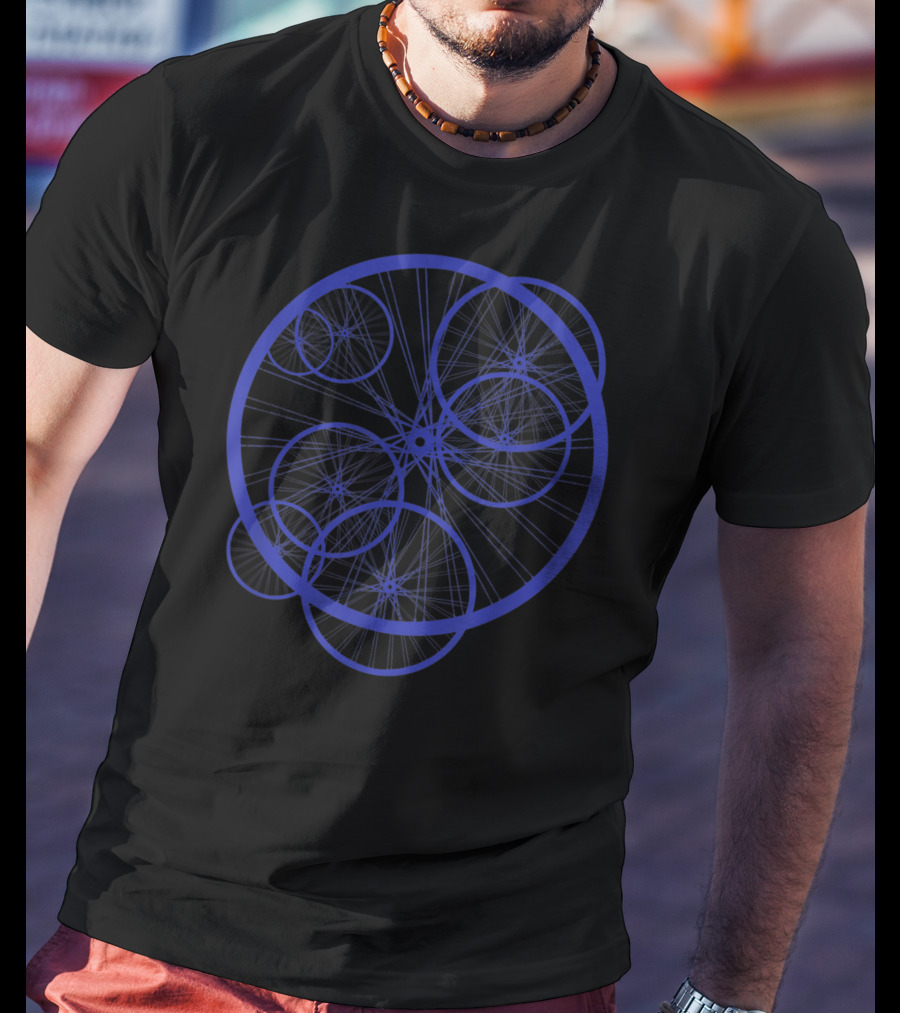 Bicyclist Cyclist Bike Wheel Network T-Shirt