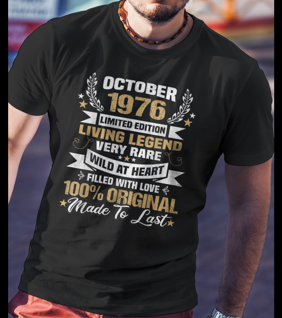 October 1976 Living Legend Very Rare Wild At Heart 100% Original Made To Last T-Shirt